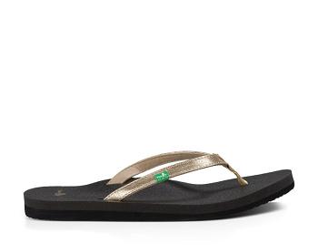 Sanuk Yoga Joy Flip Flop Dam Svarta | Sverige 565ZUT